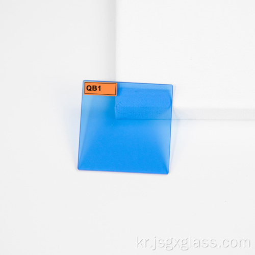 흡수 유형 선택 파란색 광학 유리 QB1